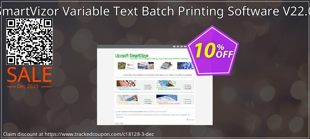 Get 10% OFF SmartVizor Variable Text Batch Printing Software V22.0 offering sales