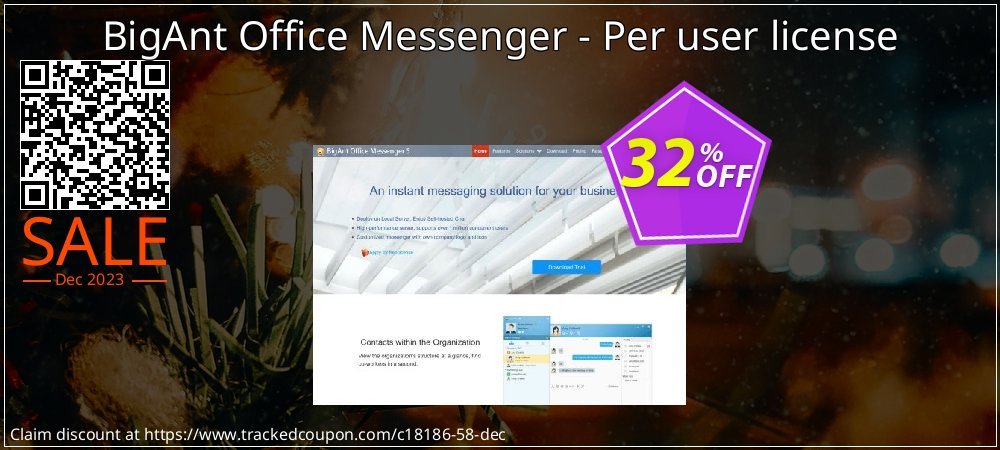 BigAnt Office Messenger - Per user license coupon on Easter Day discount
