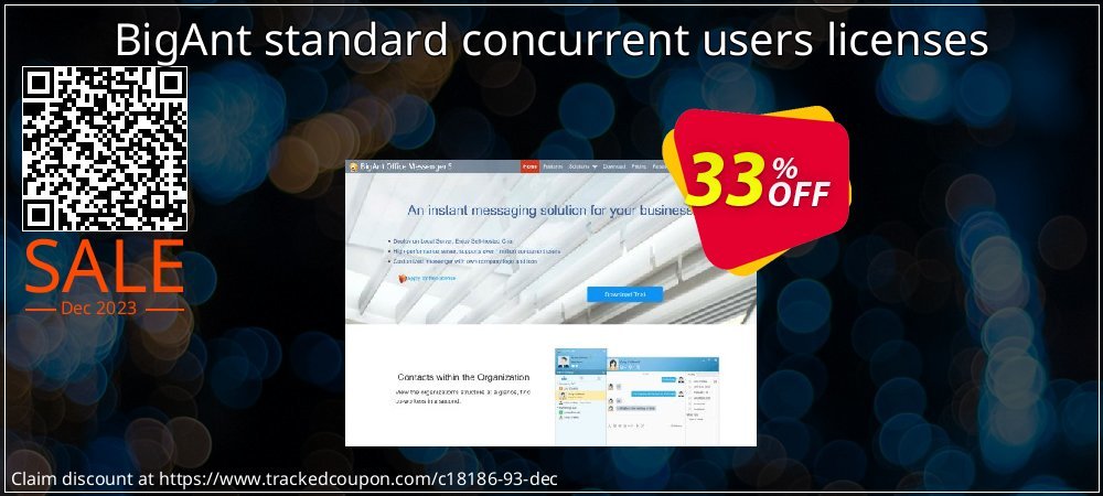 BigAnt standard concurrent users licenses coupon on Constitution Memorial Day discount