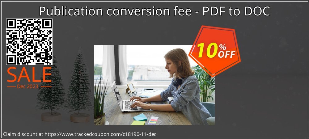 Publication conversion fee - PDF to DOC coupon on World Party Day offering sales