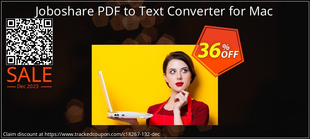 Joboshare PDF to Text Converter for Mac coupon on April Fools' Day offering sales