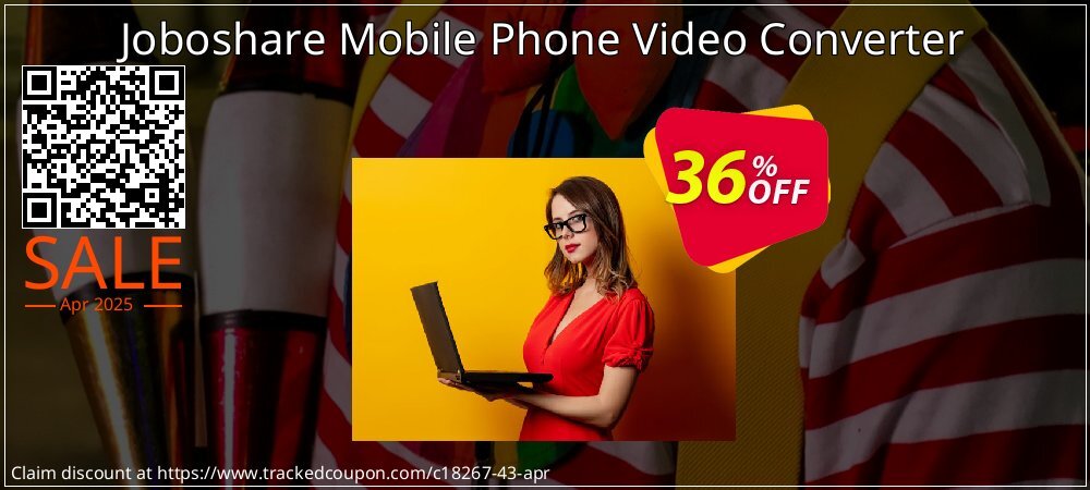 Joboshare Mobile Phone Video Converter coupon on Virtual Vacation Day offering sales