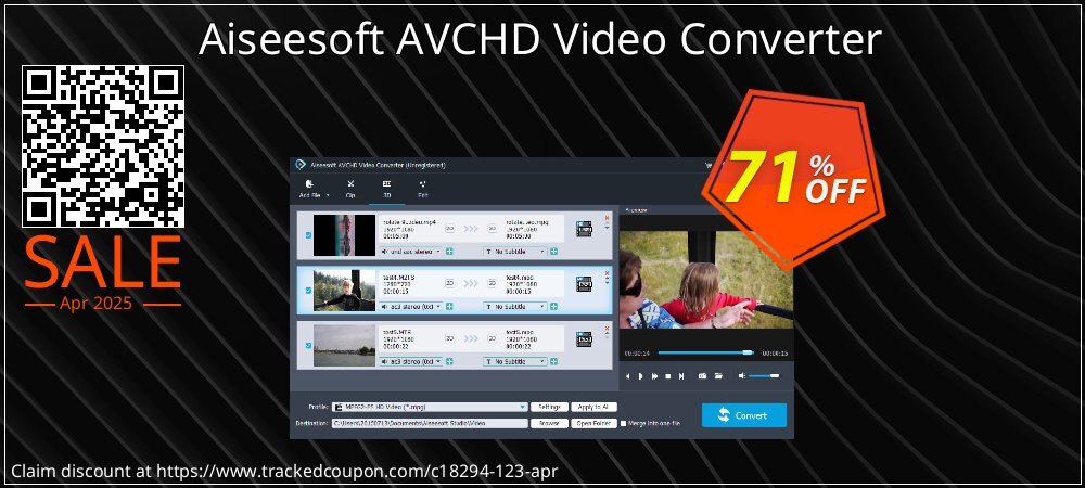 Aiseesoft AVCHD Video Converter coupon on Easter Day offering sales