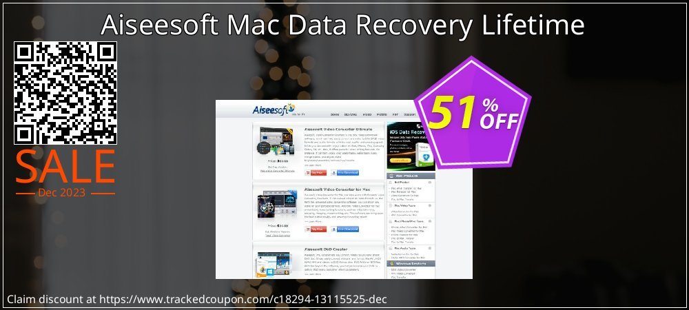 Aiseesoft Mac Data Recovery Lifetime coupon on National Walking Day offering discount