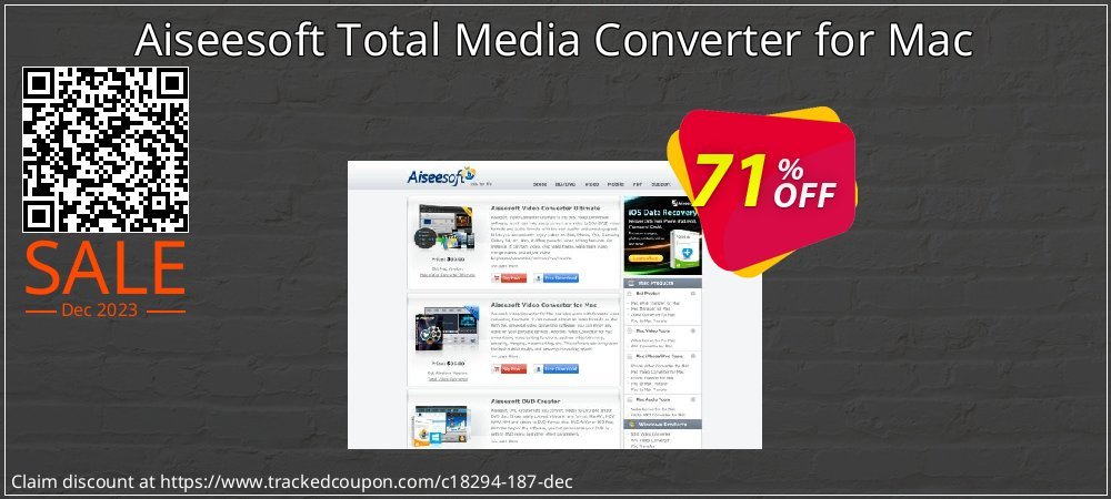 Aiseesoft Total Media Converter for Mac coupon on Working Day discounts