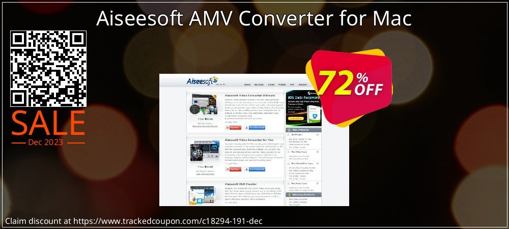 Aiseesoft AMV Converter for Mac coupon on World Party Day deals