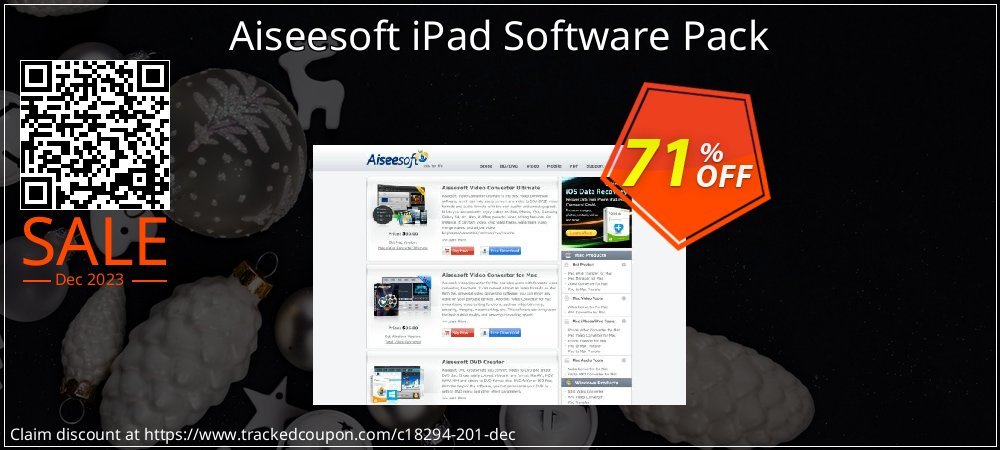 Aiseesoft iPad Software Pack coupon on World Oceans Day offering discount