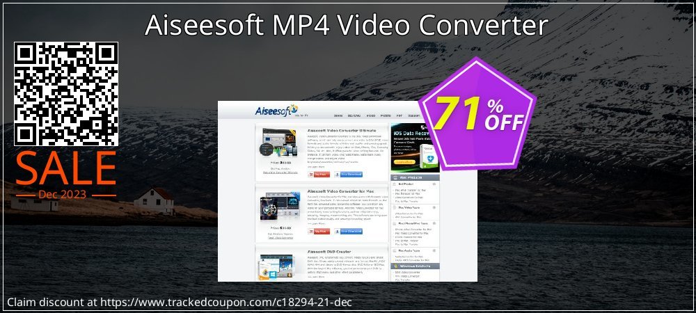 Aiseesoft MP4 Video Converter coupon on World Party Day offer