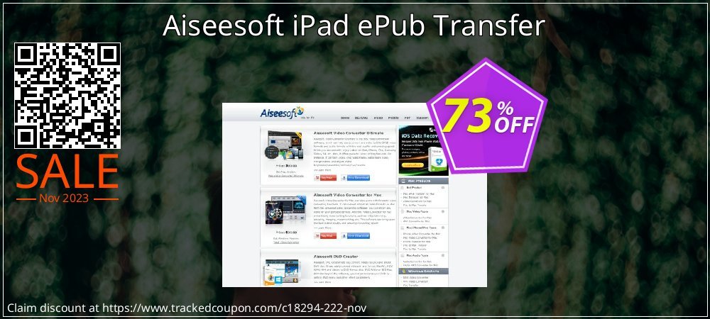 Aiseesoft iPad ePub Transfer coupon on Working Day super sale