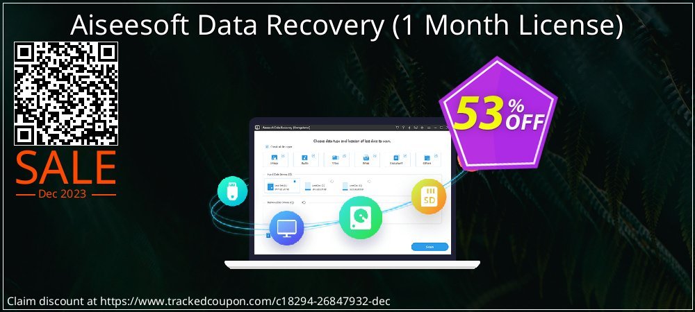 Aiseesoft Data Recovery - 1 Month License  coupon on April Fools' Day offering discount