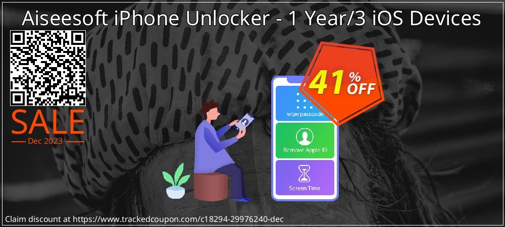 Aiseesoft iPhone Unlocker - 1 Year/3 iOS Devices coupon on World Backup Day deals