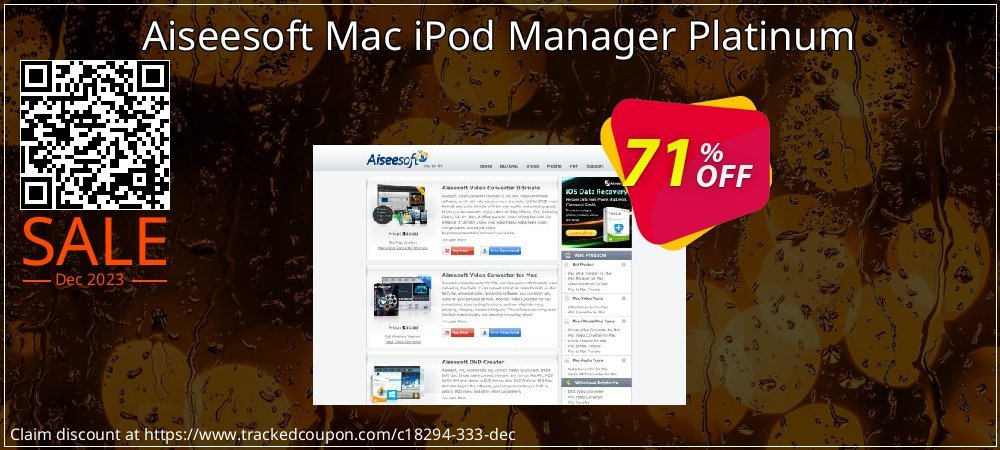 Aiseesoft Mac iPod Manager Platinum coupon on Constitution Memorial Day sales