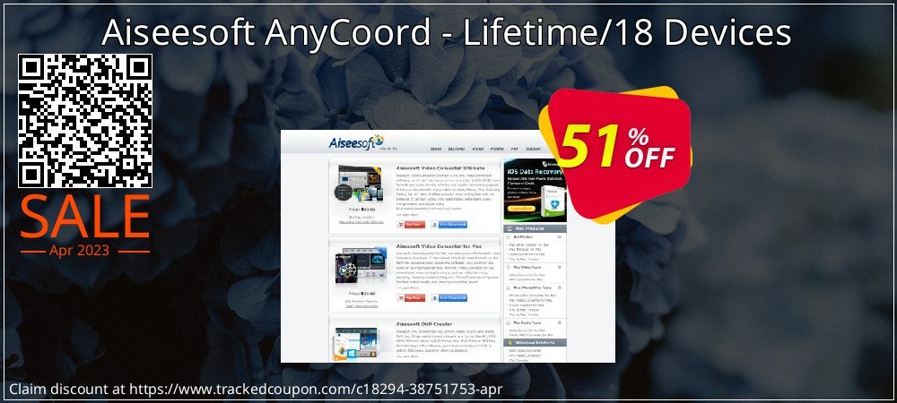 Aiseesoft AnyCoord - Lifetime/18 Devices coupon on Easter Day offer
