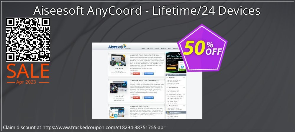 Aiseesoft AnyCoord - Lifetime/24 Devices coupon on Mother Day offering sales