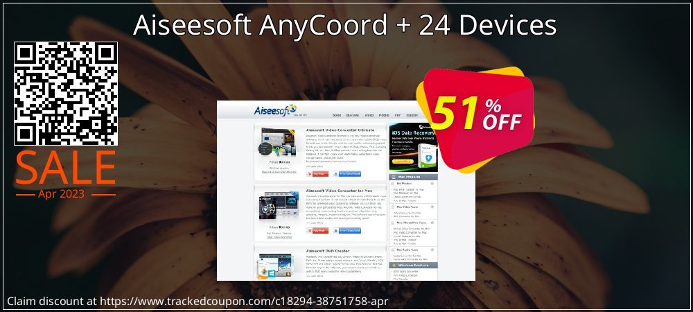 Aiseesoft AnyCoord + 24 Devices coupon on Easter Day discounts