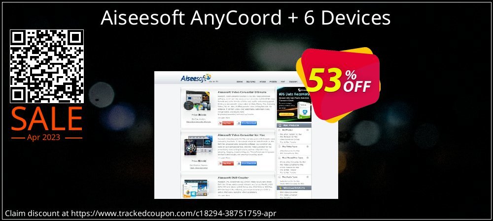 Aiseesoft AnyCoord + 6 Devices coupon on National Smile Day sales