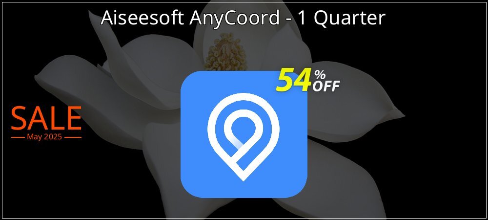 Aiseesoft AnyCoord - 1 Quarter coupon on Graduation 2025 super sale