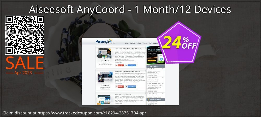 Aiseesoft AnyCoord - 1 Month/12 Devices coupon on World Password Day promotions