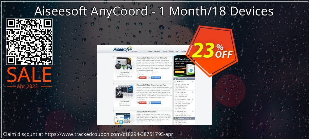 Aiseesoft AnyCoord - 1 Month/18 Devices coupon on National Walking Day promotions