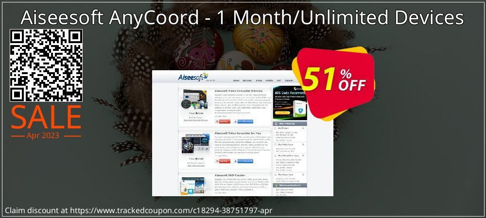 Aiseesoft AnyCoord - 1 Month/Unlimited Devices coupon on Working Day offer