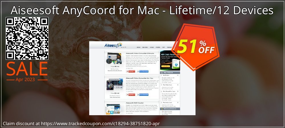 Aiseesoft AnyCoord for Mac - Lifetime/12 Devices coupon on National Walking Day super sale