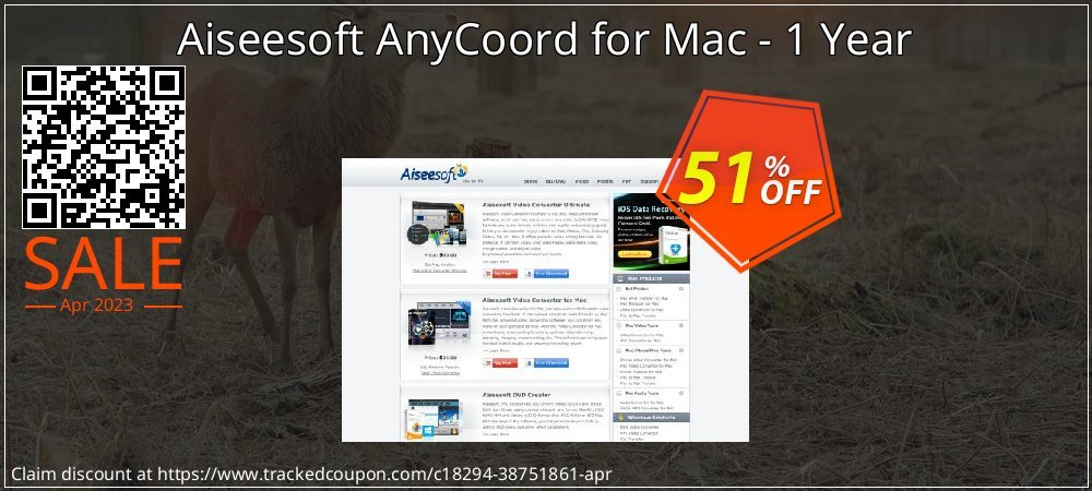 Aiseesoft AnyCoord for Mac - 1 Year coupon on World Party Day offer