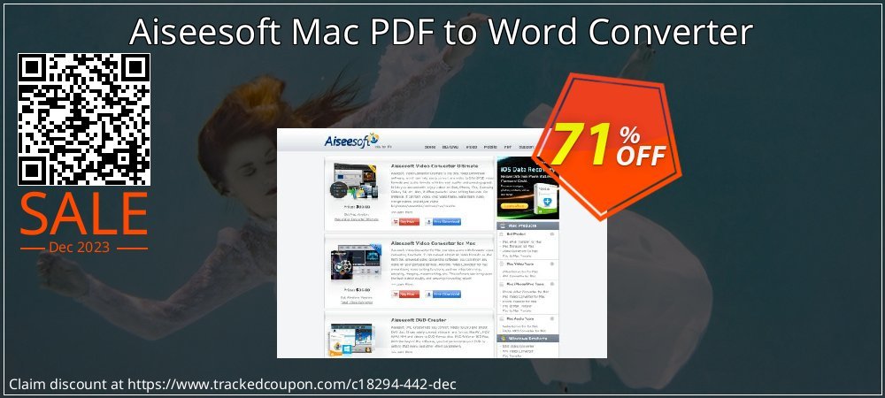 Aiseesoft Mac PDF to Word Converter coupon on Working Day deals
