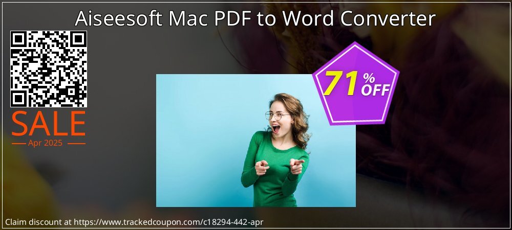 Aiseesoft Mac PDF to Word Converter coupon on Working Day deals