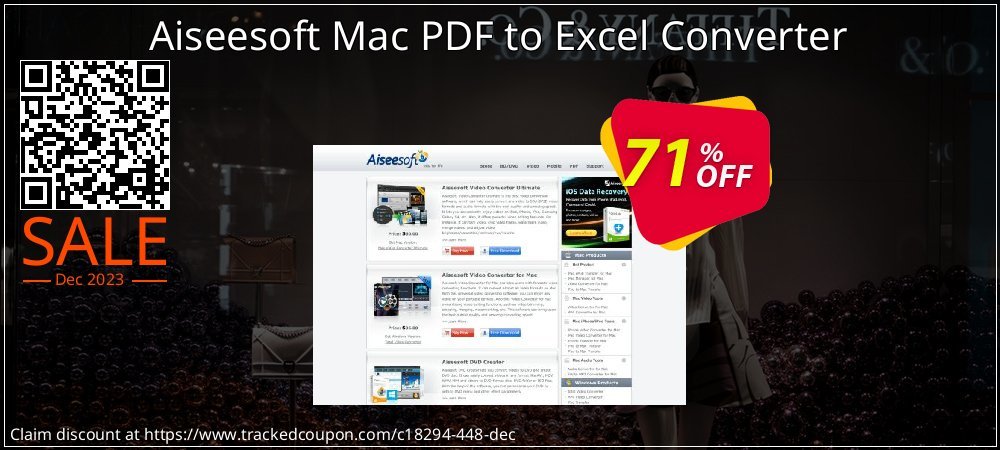 Aiseesoft Mac PDF to Excel Converter coupon on Constitution Memorial Day discounts