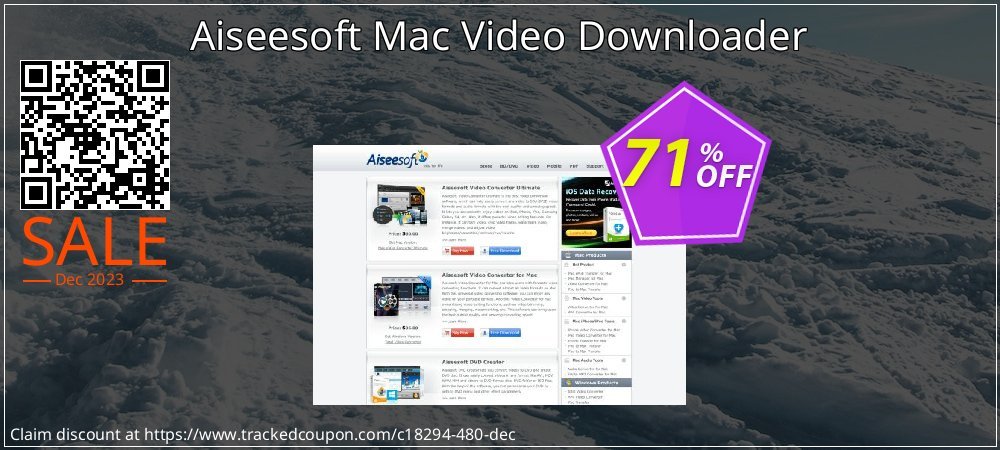 Aiseesoft Mac Video Downloader coupon on World Backup Day deals