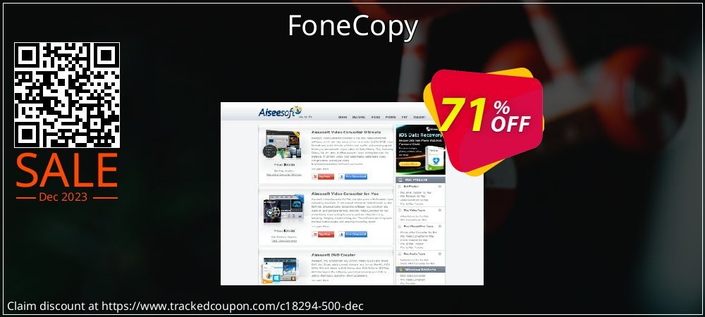 FoneCopy coupon on Mother Day offering sales