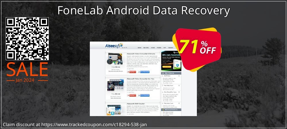 FoneLab Android Data Recovery coupon on Virtual Vacation Day offering sales