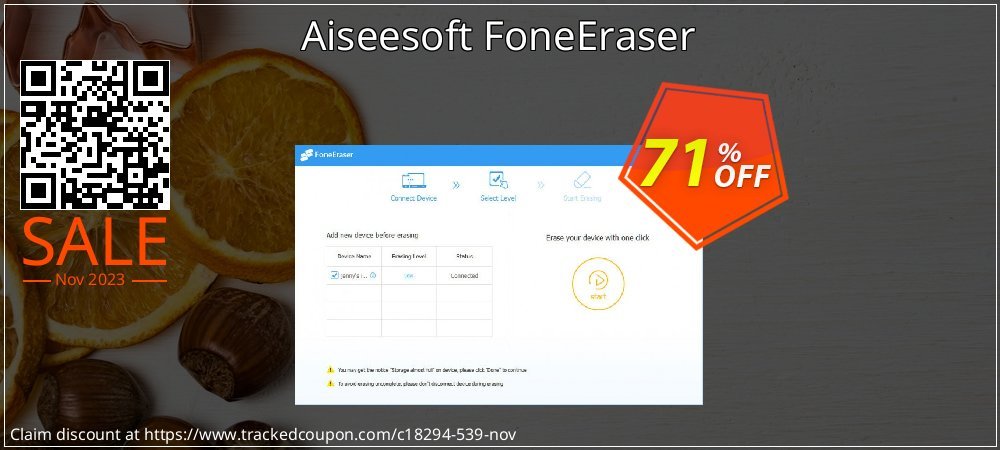 Get 70% OFF Aiseesoft FoneEraser offering sales