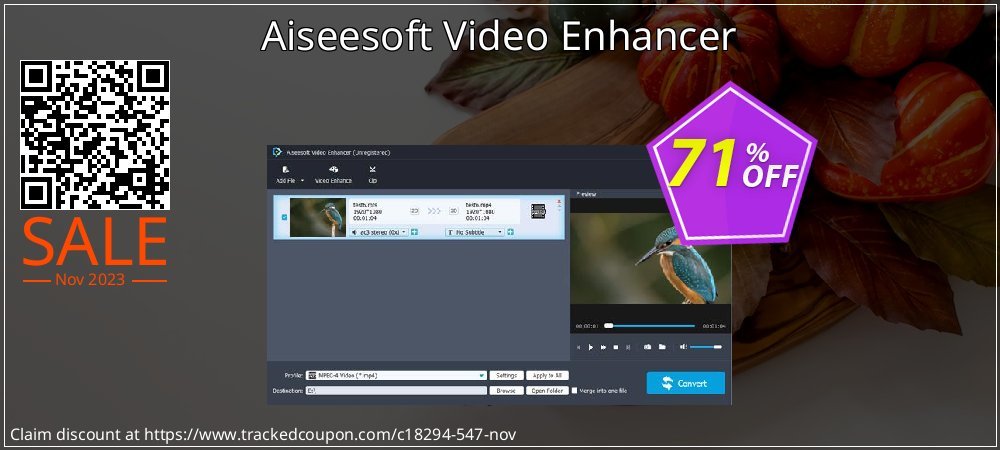 Get 70% OFF Aiseesoft Video Enhancer offer