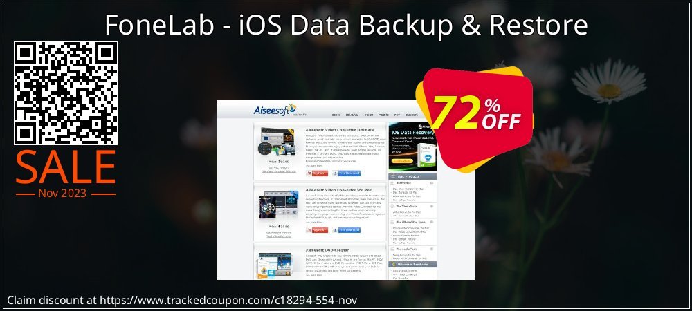 FoneLab - iOS Data Backup & Restore coupon on National Pizza Day offer