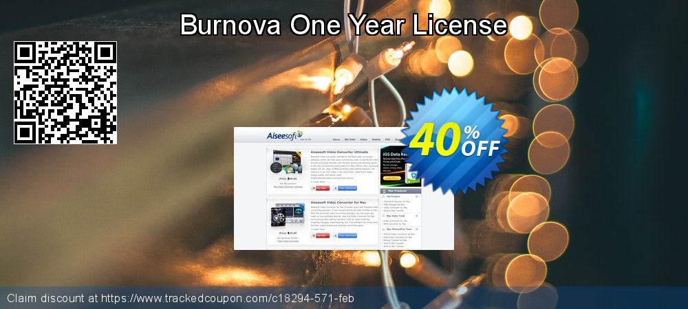 Aiseesoft Burnova coupon on World Party Day discount