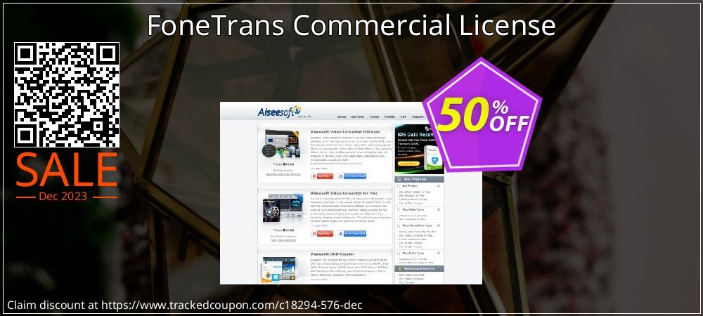 FoneTrans Commercial License coupon on World Party Day promotions