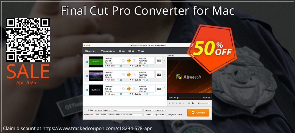 Final Cut Pro Converter for Mac coupon on Constitution Memorial Day offer