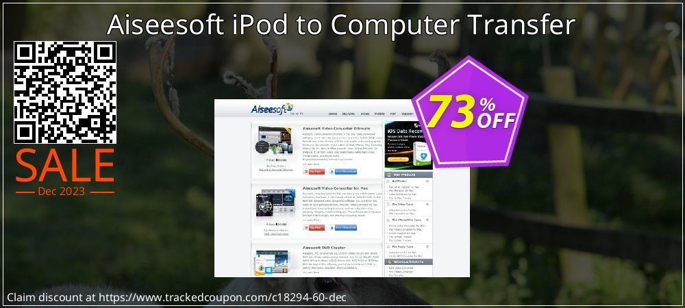 Aiseesoft iPod to Computer Transfer coupon on World Backup Day offering discount