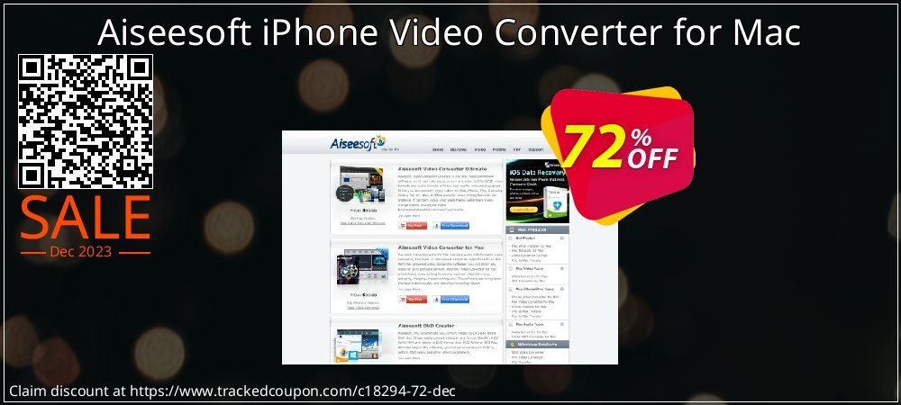 Aiseesoft iPhone Video Converter for Mac coupon on Working Day sales
