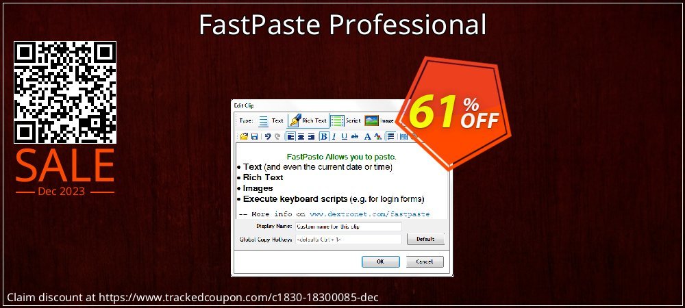 FastPaste Professional coupon on World Backup Day offer