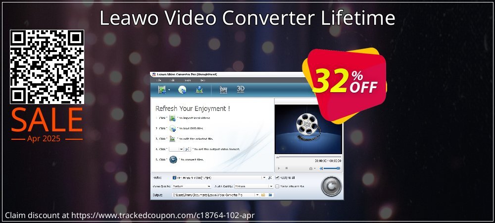 Leawo Video Converter Lifetime coupon on April Fools' Day offering discount