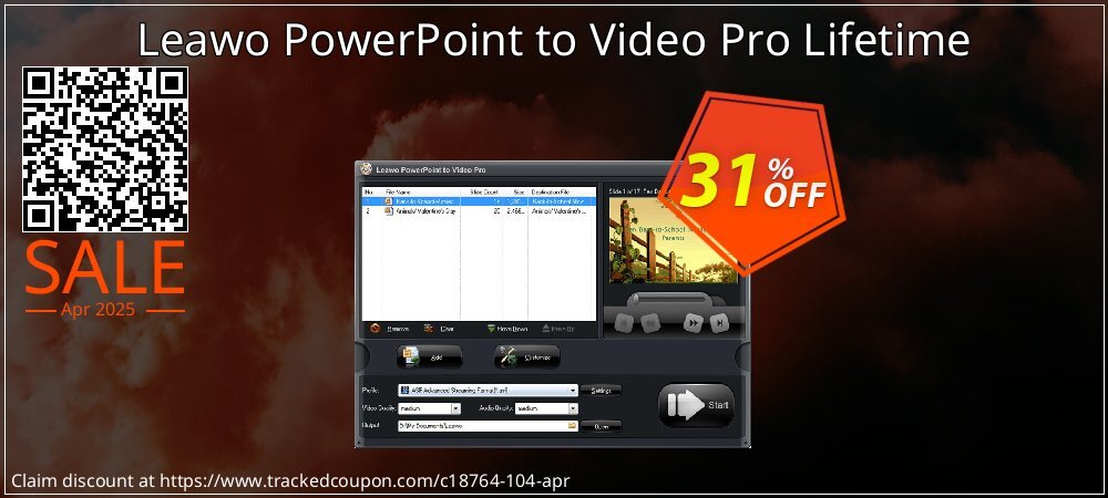 Leawo PowerPoint to Video Pro Lifetime coupon on Tell a Lie Day super sale