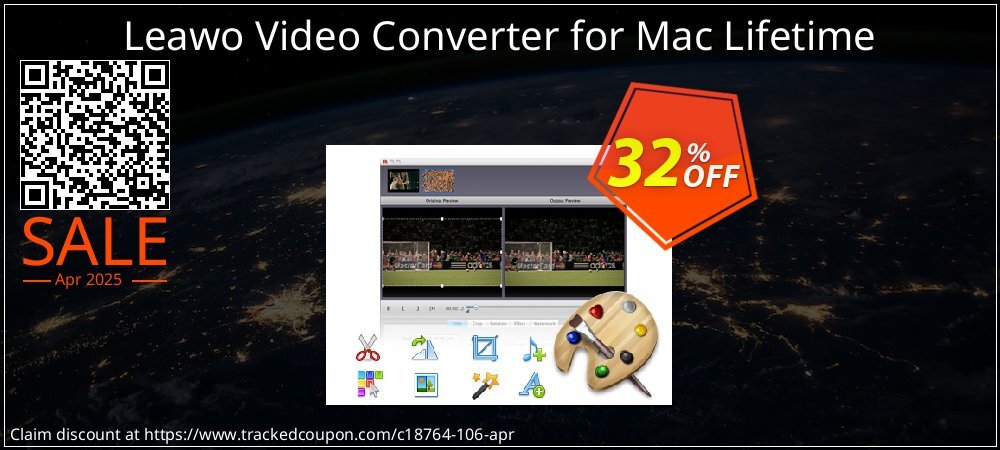 Leawo Video Converter for Mac Lifetime coupon on World Party Day promotions