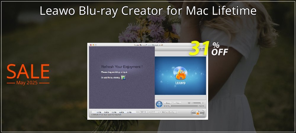 Leawo Blu-ray Creator for Mac Lifetime coupon on Mother Day offering sales