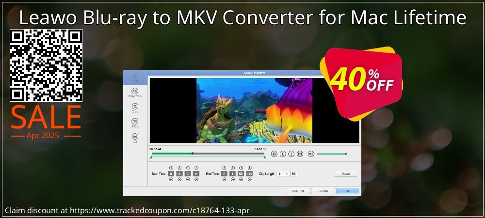 Leawo Blu-ray to MKV Converter for Mac Lifetime coupon on Virtual Vacation Day discounts