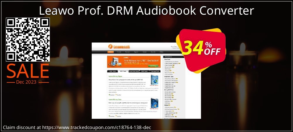 Leawo Prof. DRM Audiobook Converter coupon on Easter Day offering discount