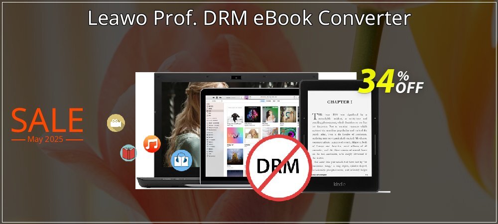 Leawo Prof. DRM eBook Converter coupon on April Fools' Day promotions