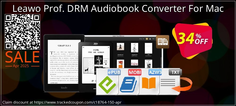 Leawo Prof. DRM Audiobook Converter For Mac coupon on National Walking Day discounts