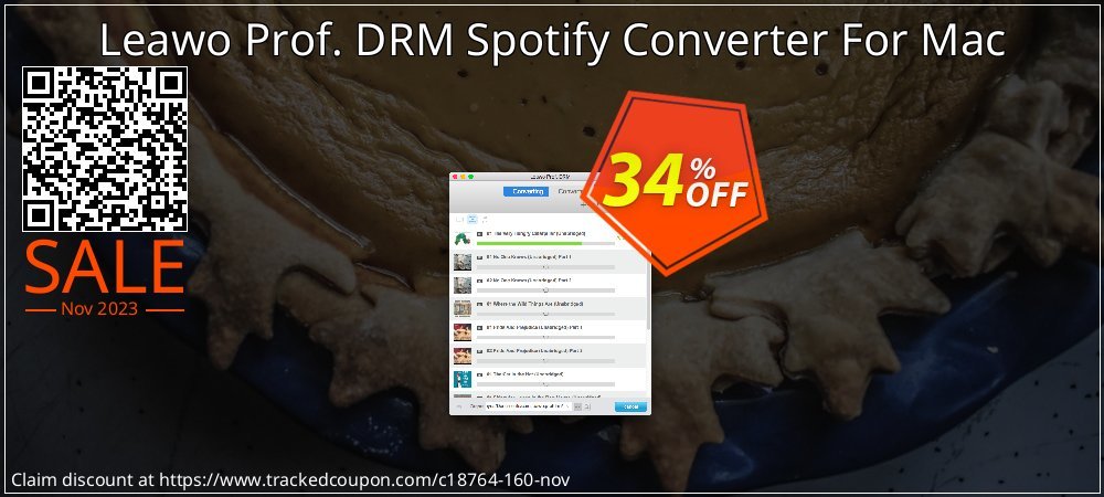 Get 30% OFF Leawo Prof. DRM Spotify Converter For Mac offering sales